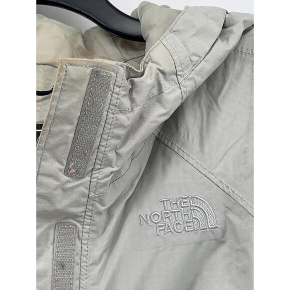 THE NORTH FACE Women's Gray Double Closure Long Sleeve Hooded Trench Coat SZ M - Picture 5 of 14